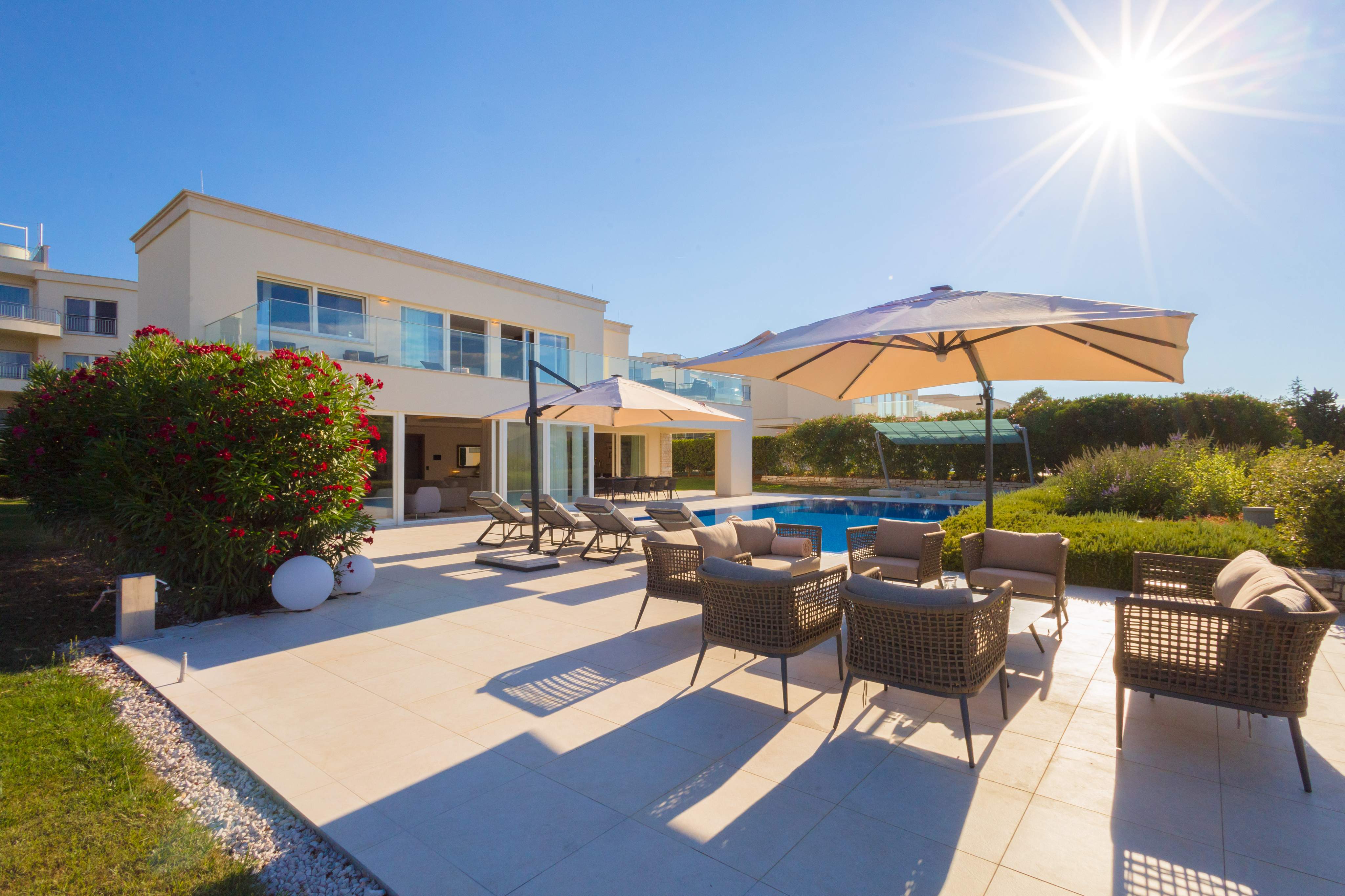 Relaxed day at the villa